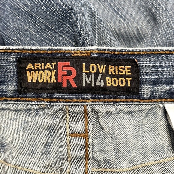 Ariat M4 FR Work Jeans Men's 36 X 32 Low Rise Boot Cut Flame Resistant - Picture 4 of 16